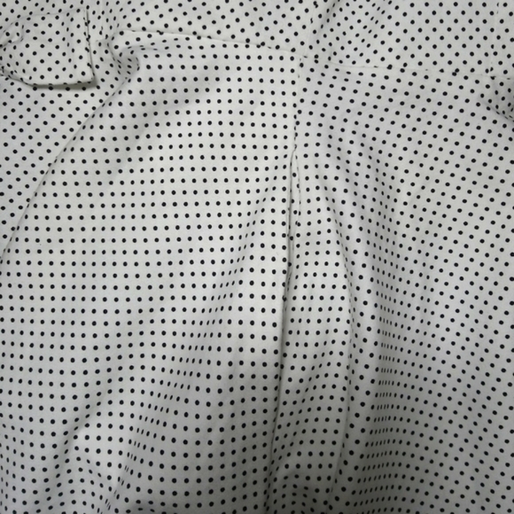 1950s Inspired Swing Dress Collectif Mainline Bertha White-Mini Black Polka Dots - Picture 6 of 7